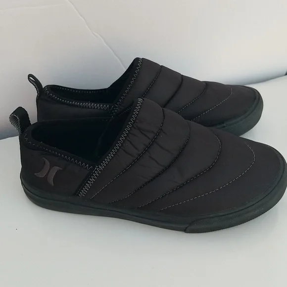 Hurley Black Puff Kayo Chukka Quilted Slip-On Shoes 7M - Picture 3 of 8